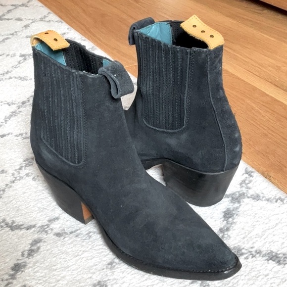 PS Kaufman X Lenni The Label Black Suede Freeway Chelsea Boot. 7.5 Like NEW! - Picture 8 of 15